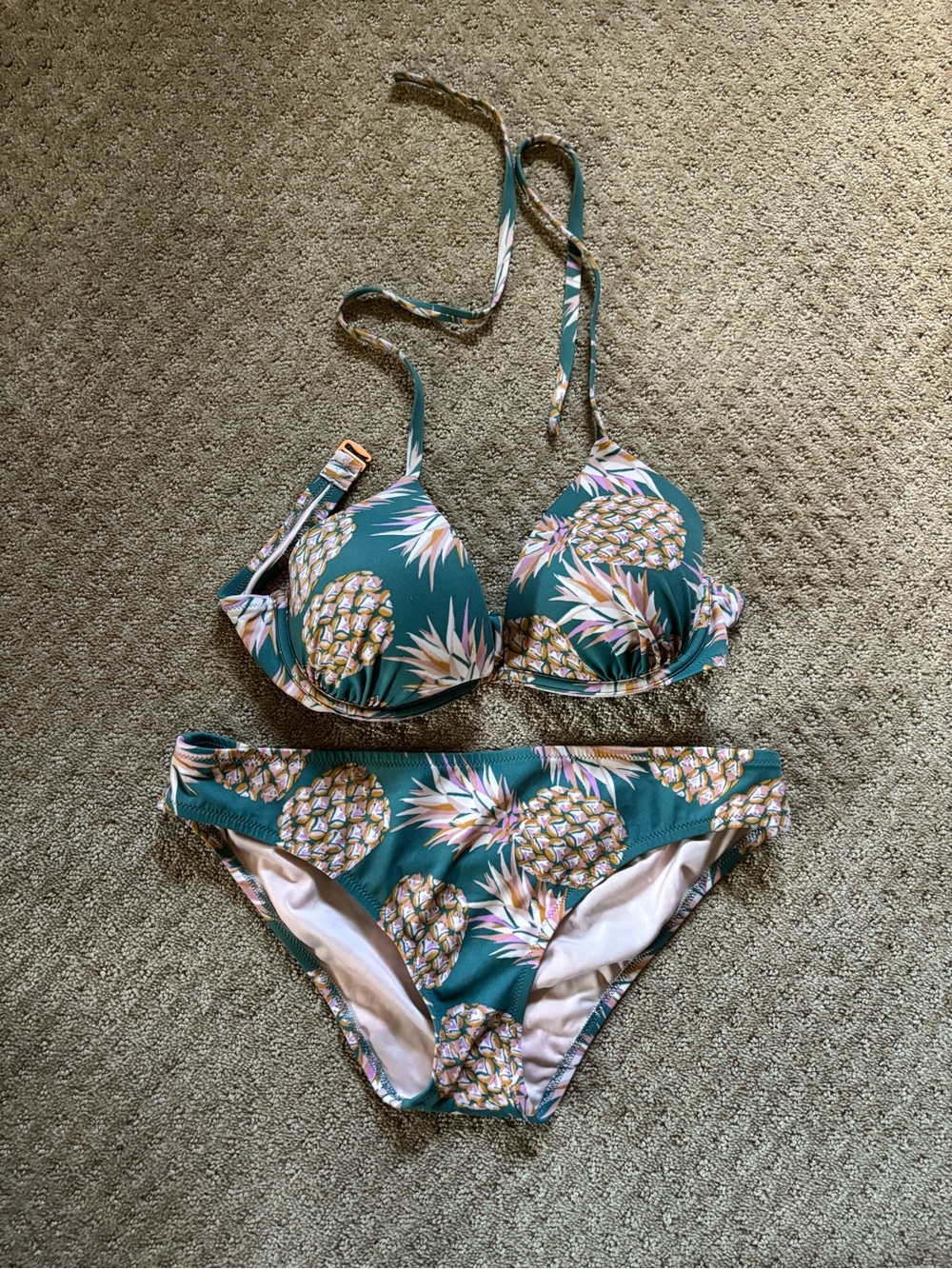 Shade & Shore Bikini Pineapple Print Bikini